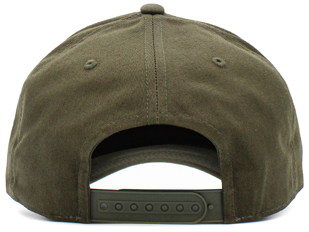 Olive Baseball 5 Panel Cap Back View
